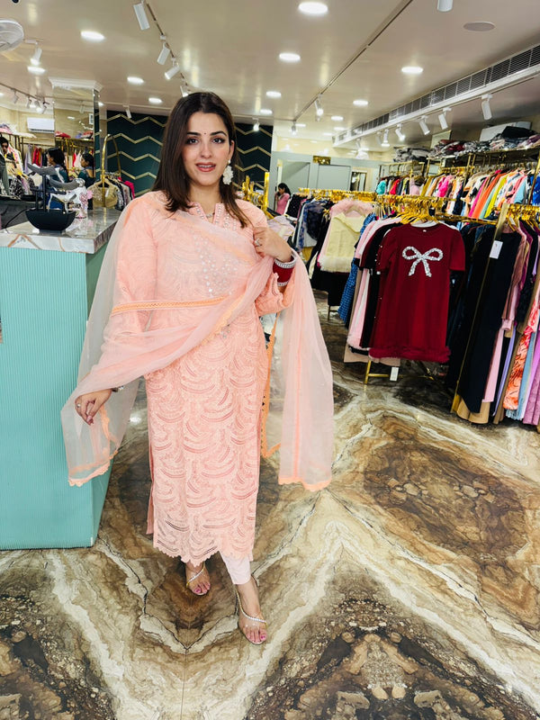 Needlecraft designer suit with dupatta