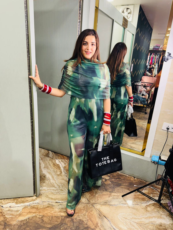 Mystic Forest Drape Jumpsuit