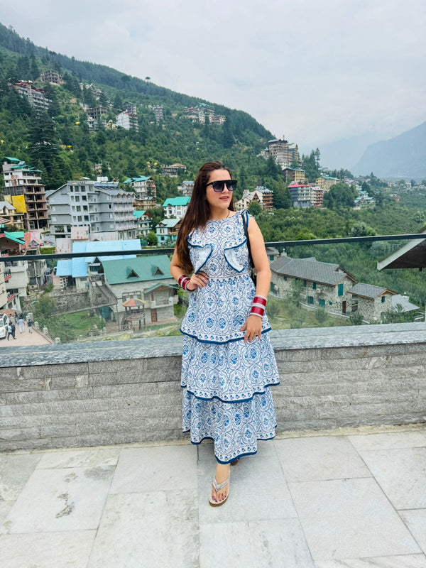 Bloom Breeze Tiered cotton Dress
