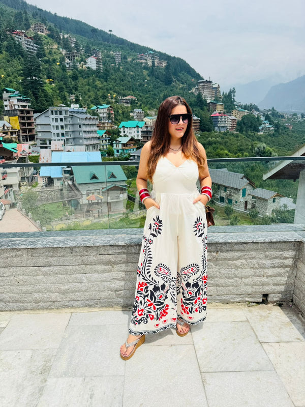 Ivory Bloom Jumpsuit