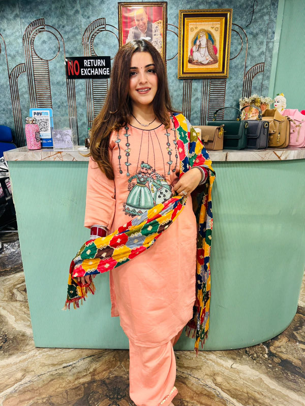 Rajasthani Melody Embroidered Kurti