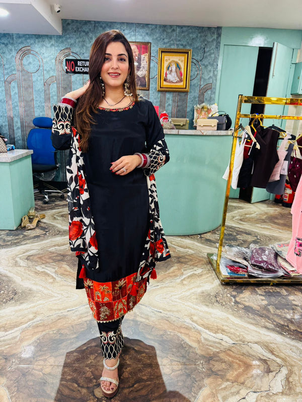 Lavanya Bloom Embroidered printed designer, Suit Set