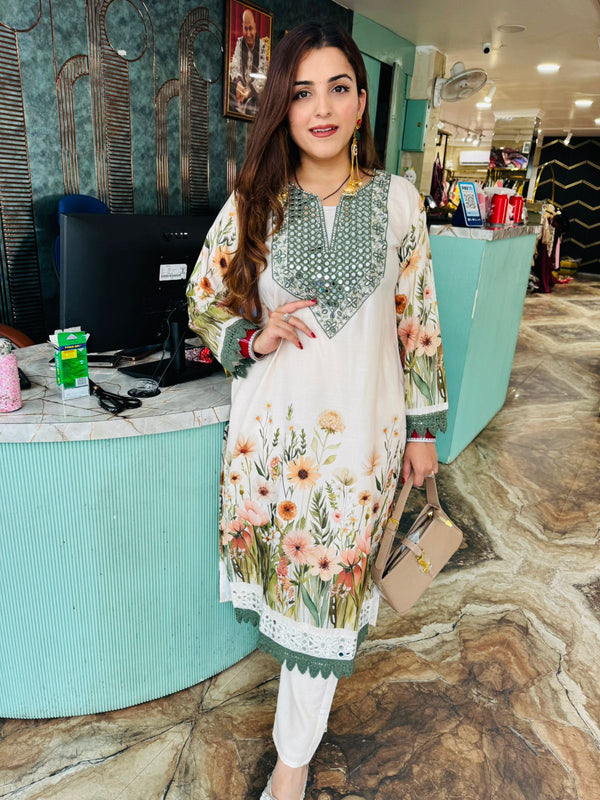 Meadow Grace Mirror Kurta Set