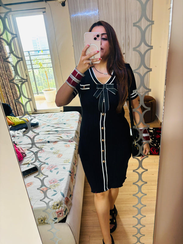 Classic Chic Bow Dress