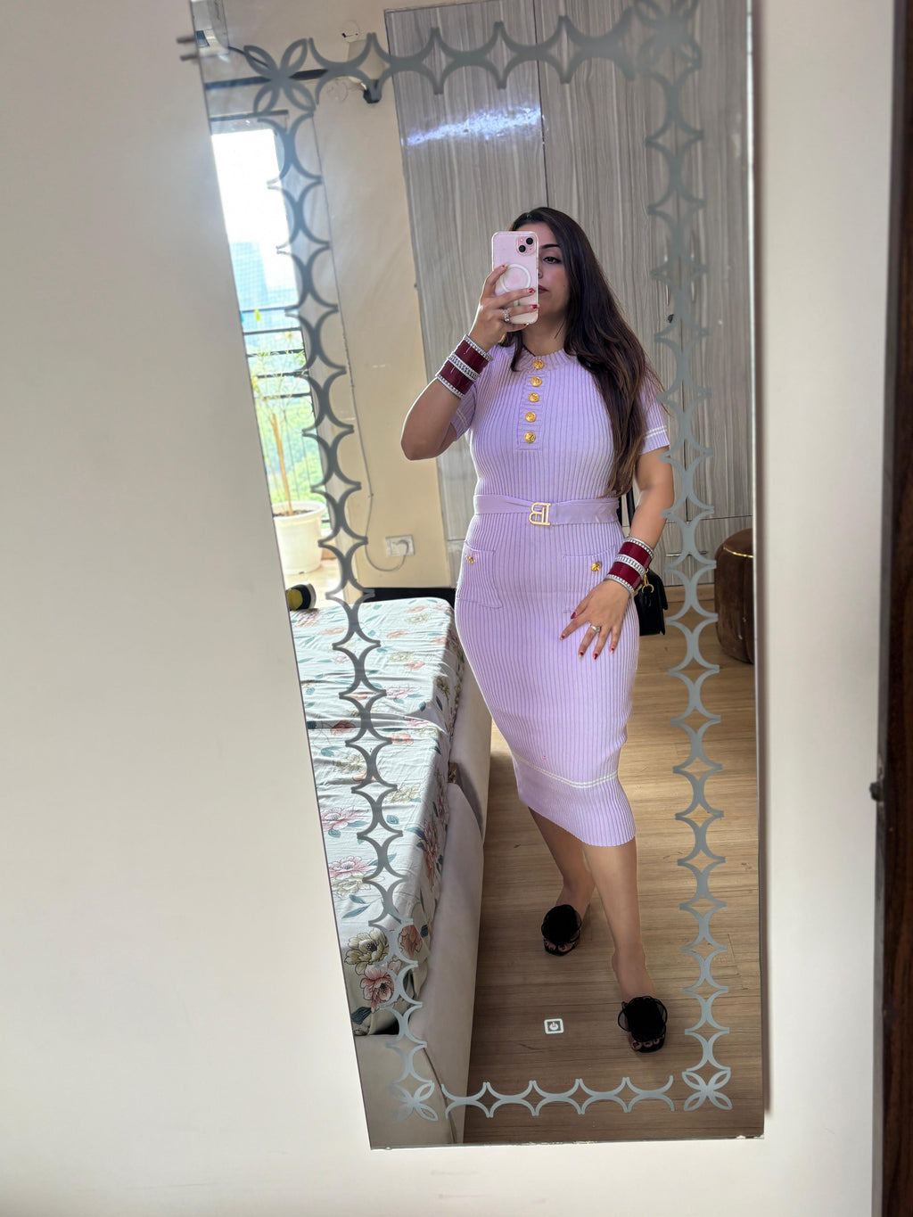 Noir Belle Ribbed Co-Ord Set