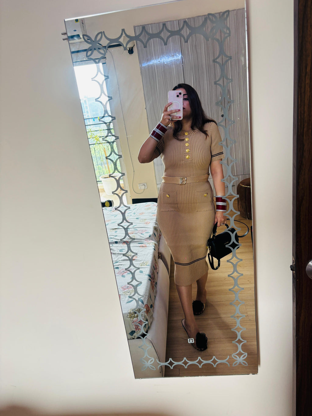 Noir Belle Ribbed Co-Ord Set