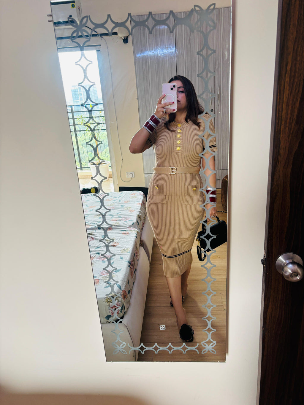 Noir Belle Ribbed Co-Ord Set