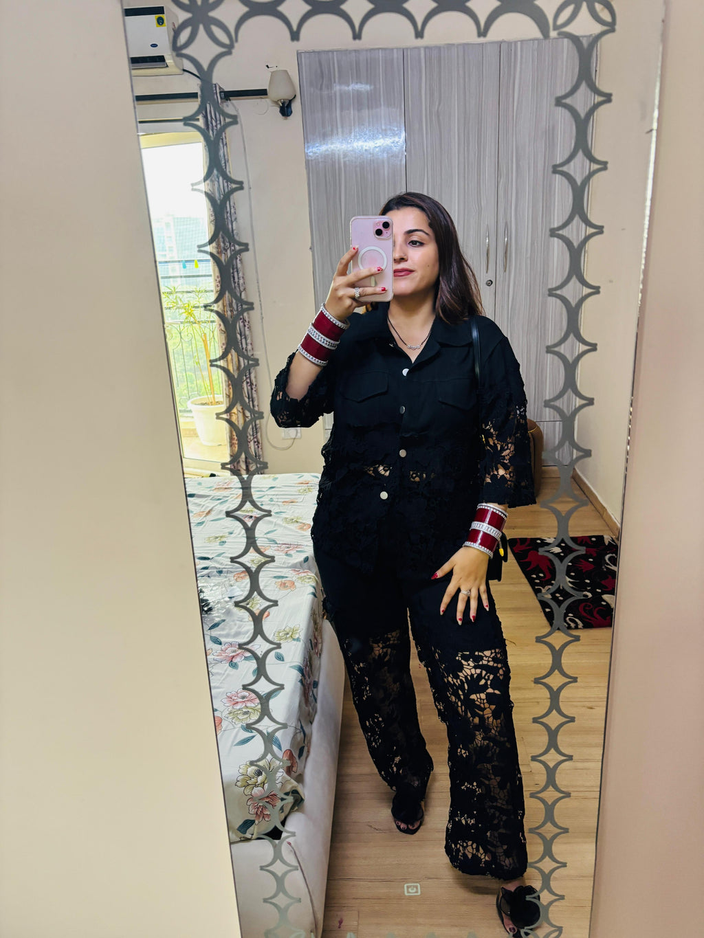 Sapphire Lace Fusion Co-ord Set