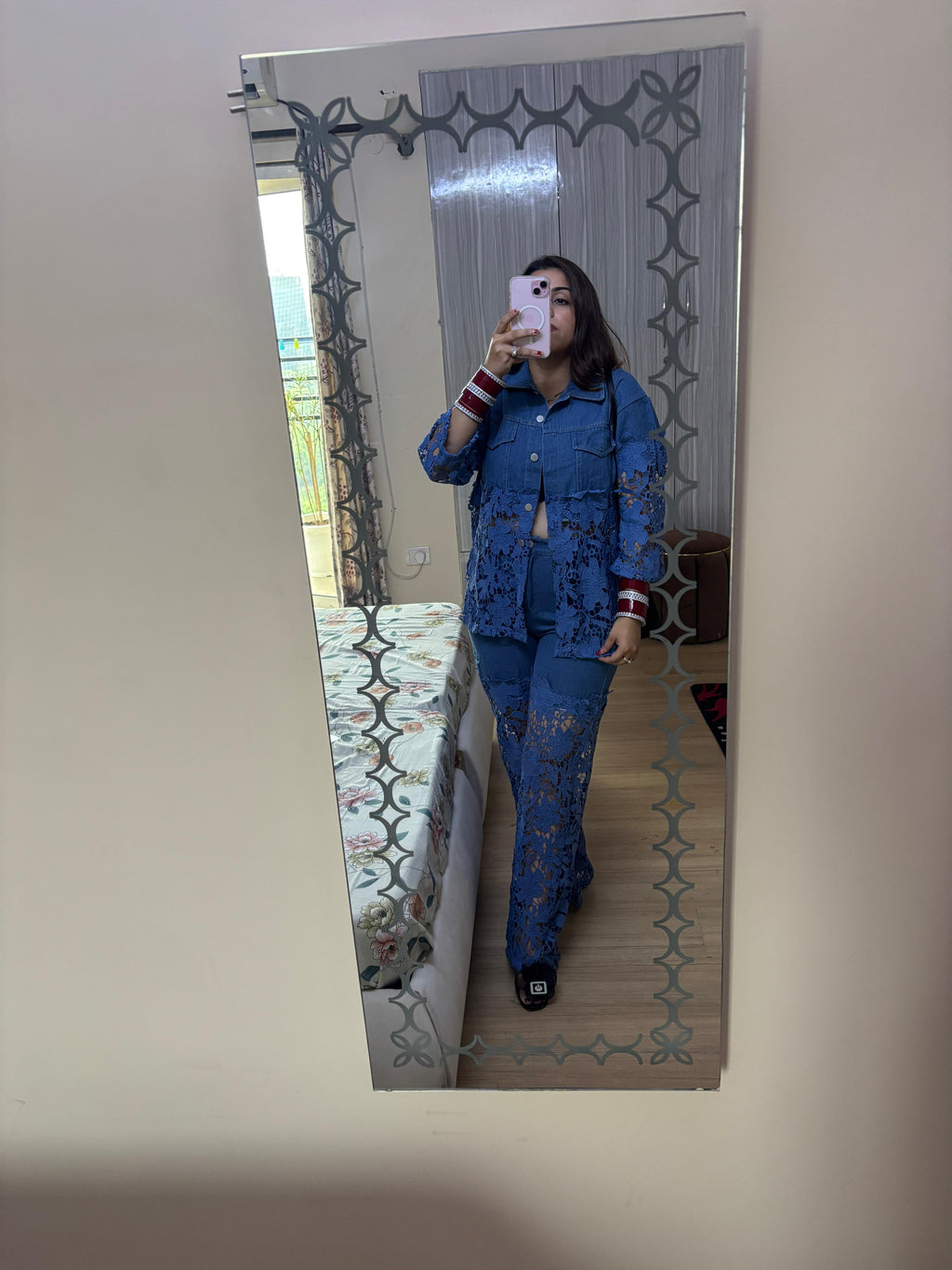 Sapphire Lace Fusion Co-ord Set