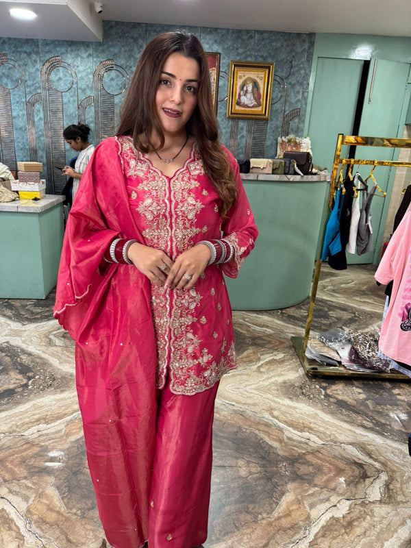 Embroidered Sharara Suit set