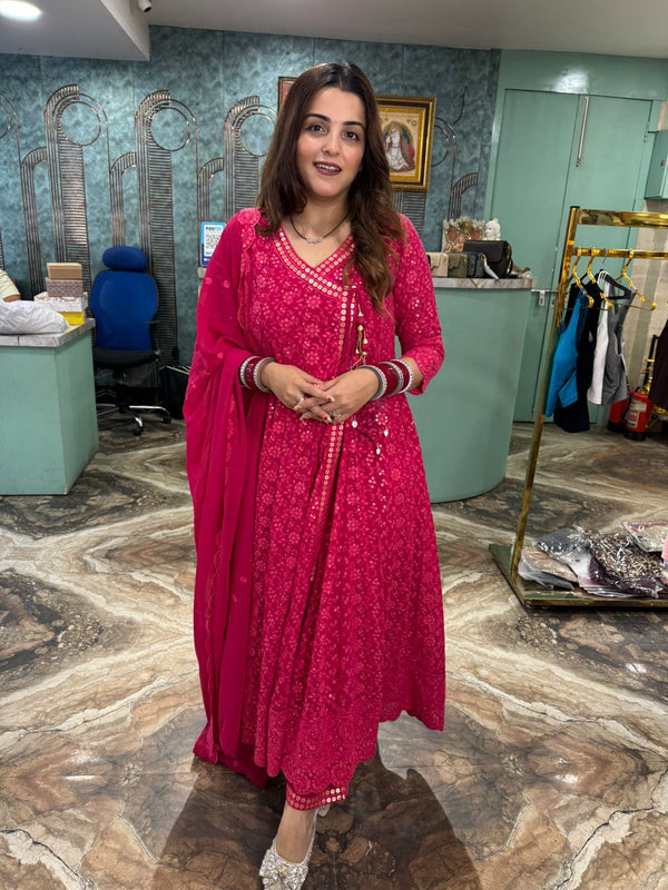 Anarkali three piece set