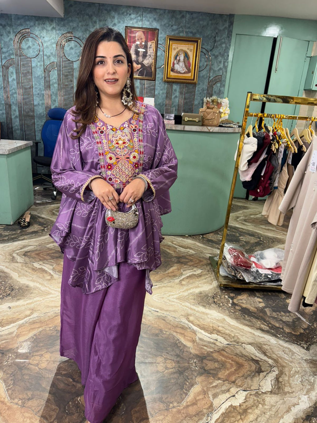 Noorani Embroidered Sharara co-ord Set