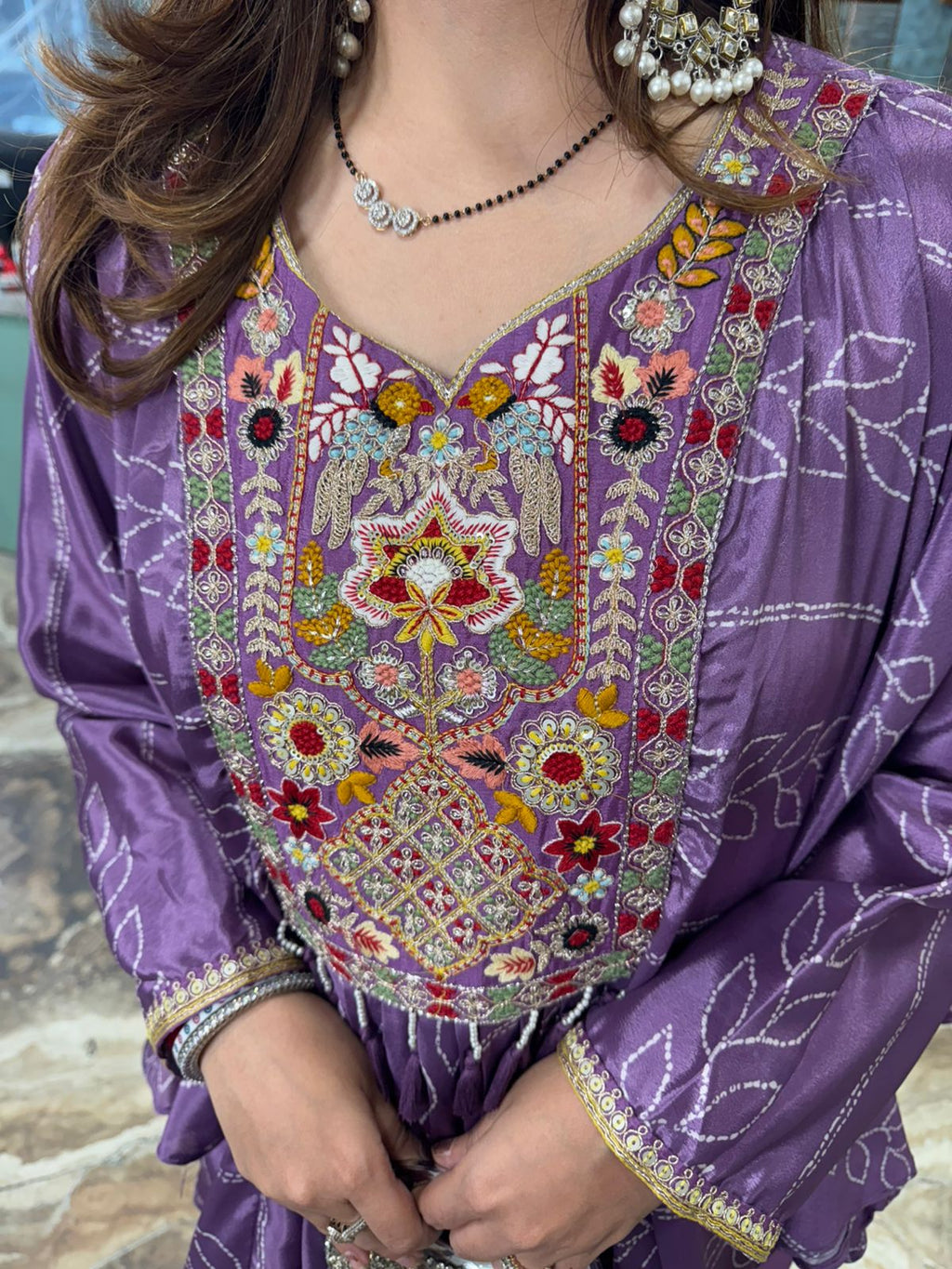 Noorani Embroidered Sharara co-ord Set