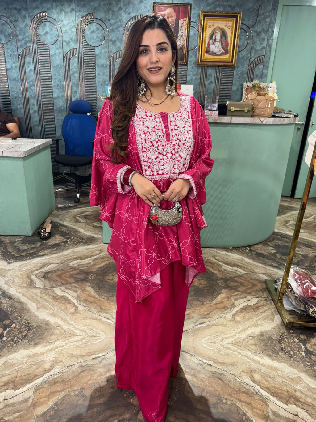 Noorani Embroidered Sharara co-ord Set