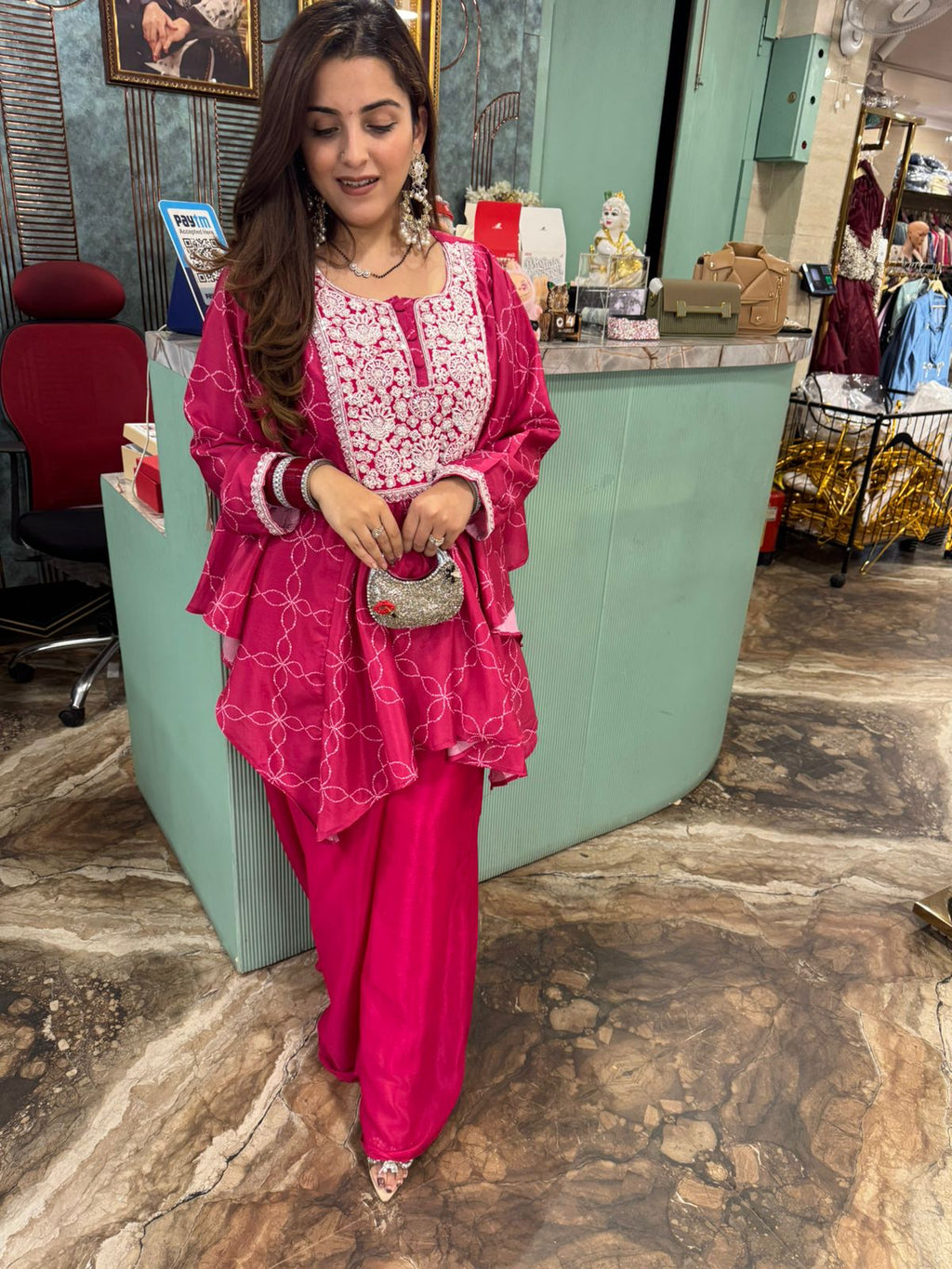 Noorani Embroidered Sharara co-ord Set