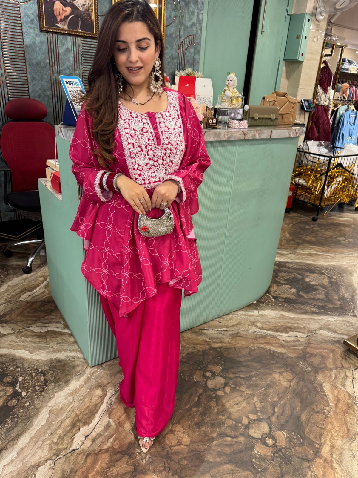 Noorani Embroidered Sharara co-ord Set