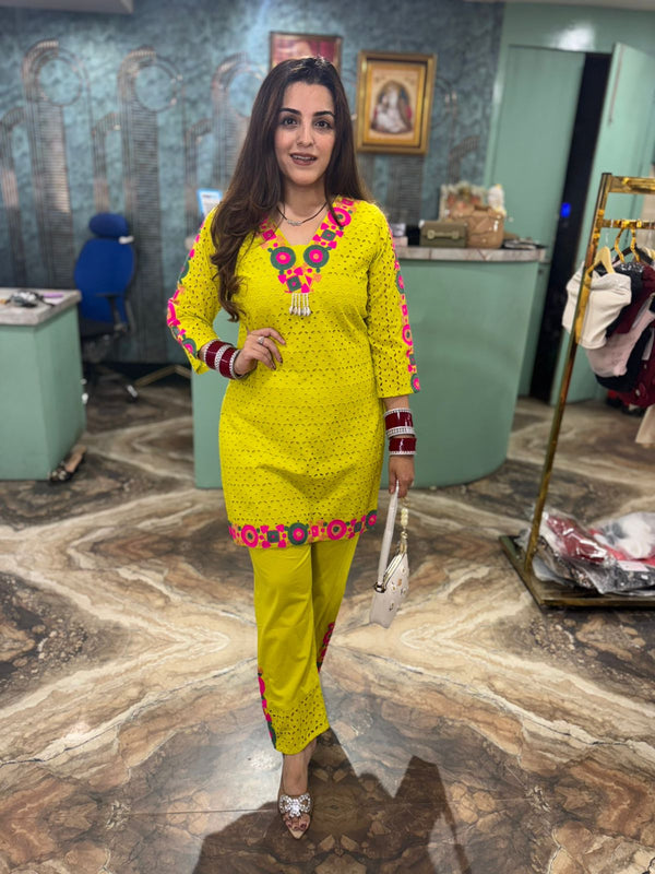 Cotton crosia Two piece co-ord set