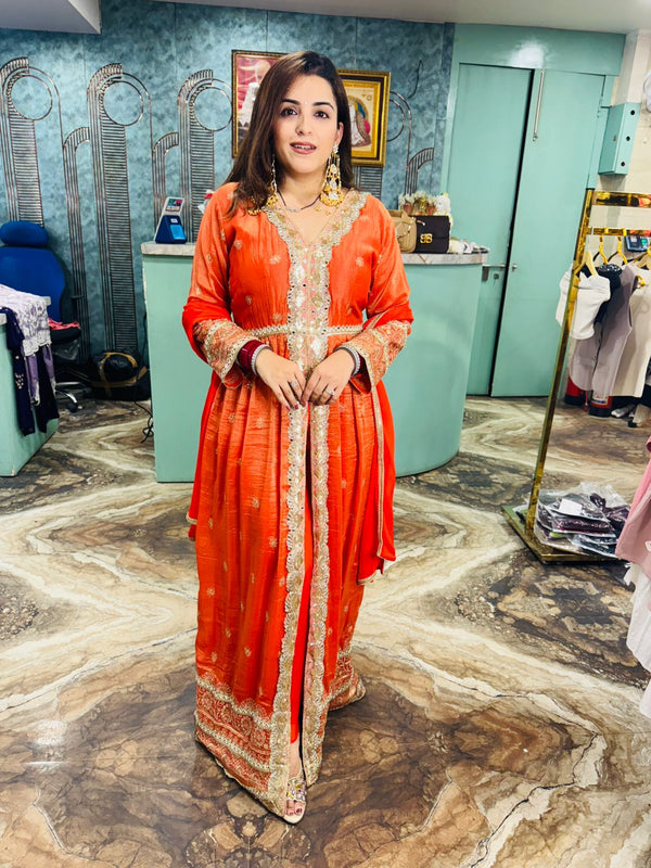 Sunset  Anarkali Gown Set