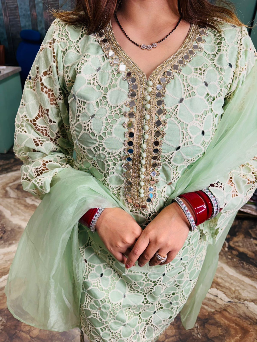 Sufian Mirror Elegance Suit Set