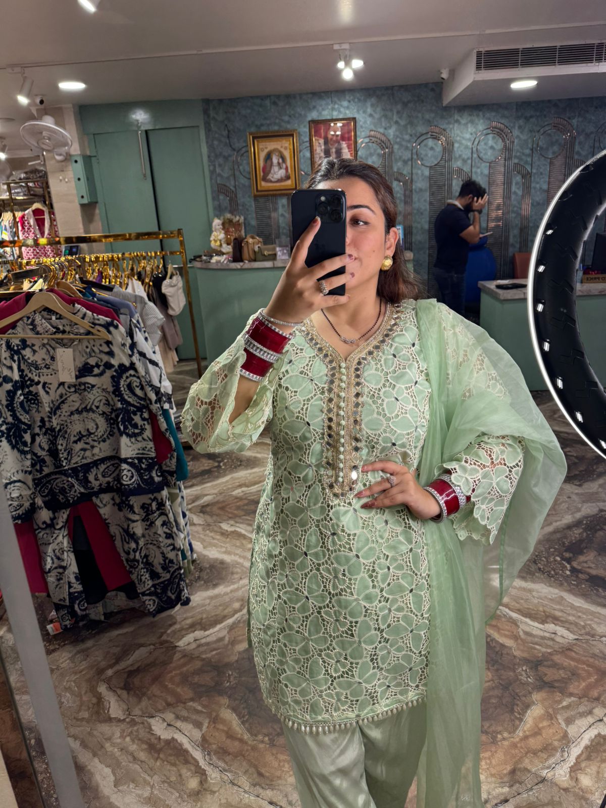 Sufian Mirror Elegance Suit Set