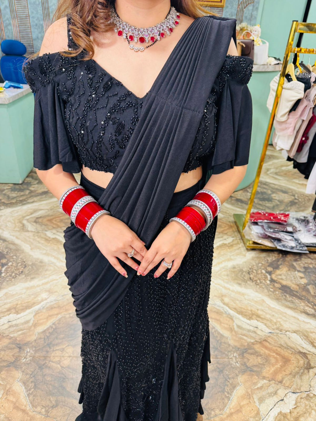 Midnight Glam Skirt Set