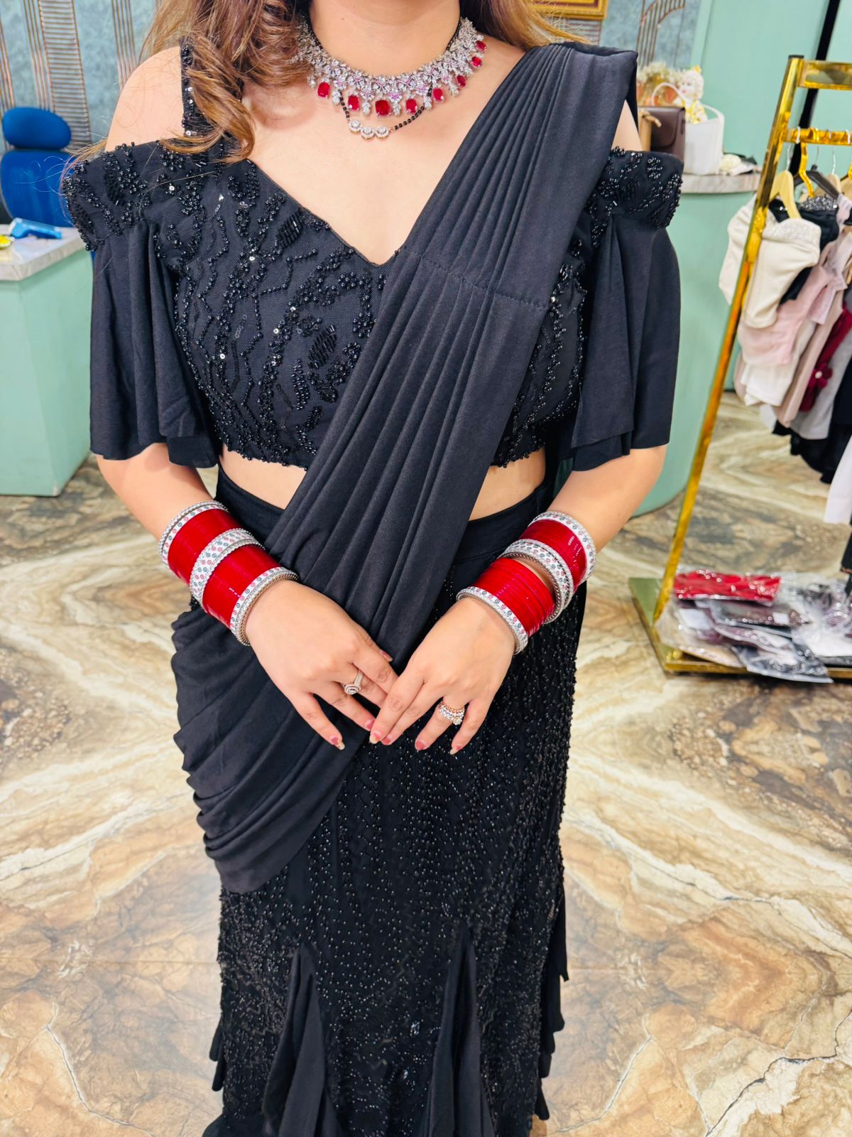 Midnight Glam Skirt Set