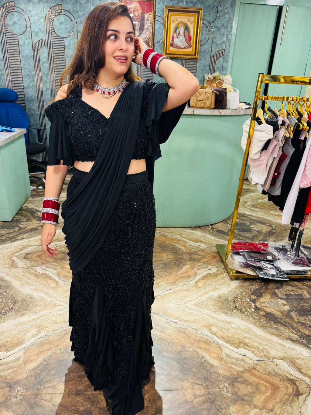 Midnight Glam Skirt Set