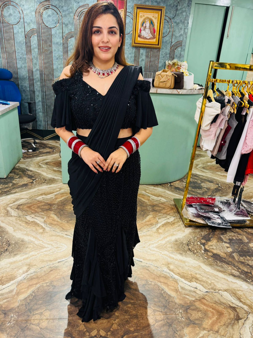 Midnight Glam Skirt Set