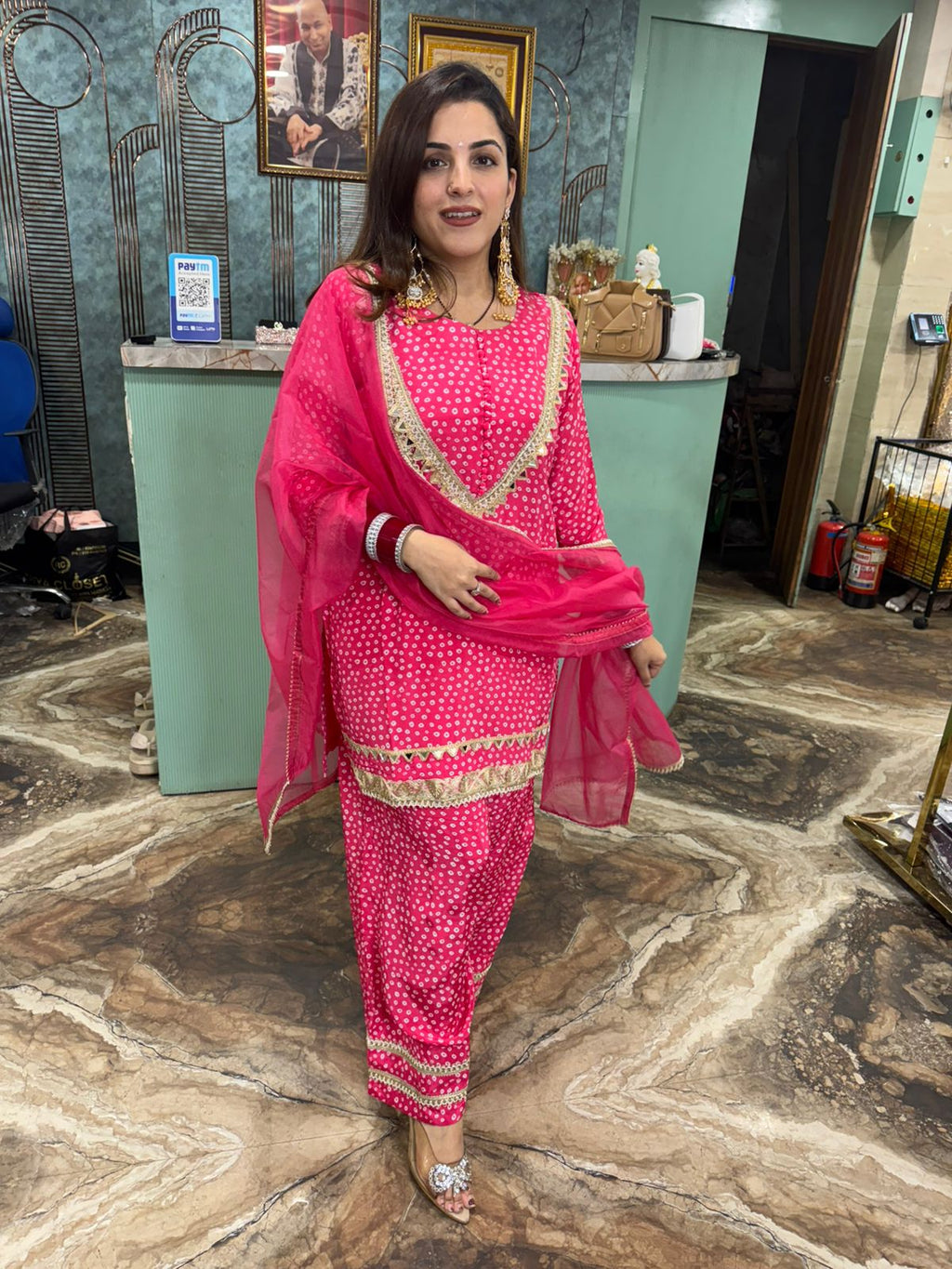 Mehendi Charm Patiala Suit