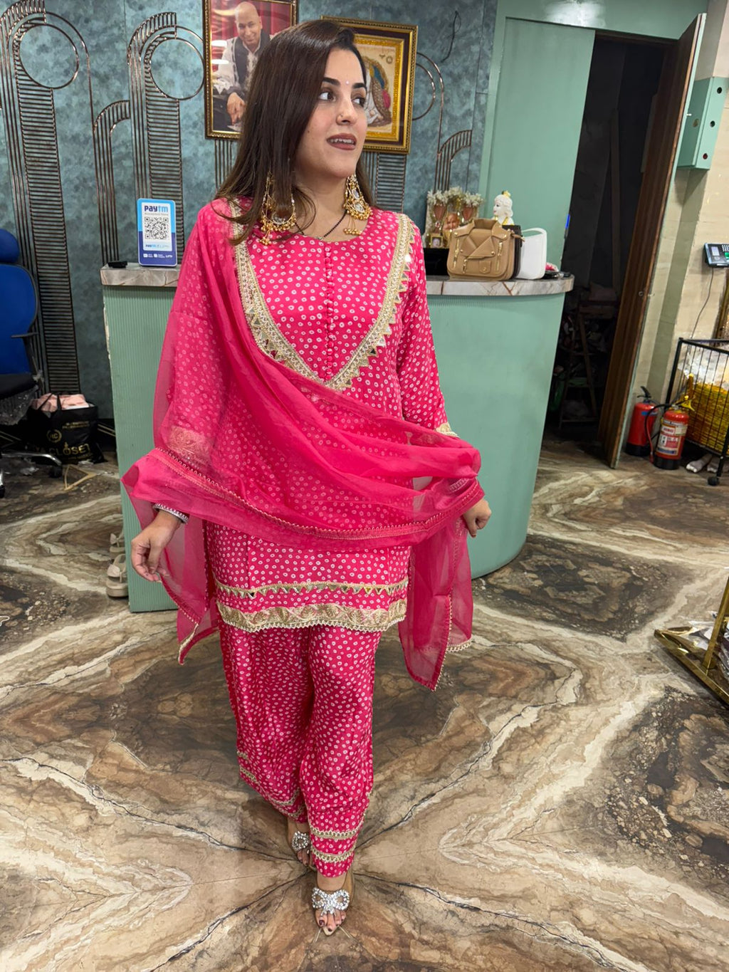Mehendi Charm Patiala Suit