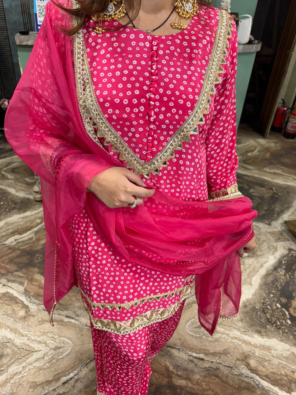 Mehendi Charm Patiala Suit
