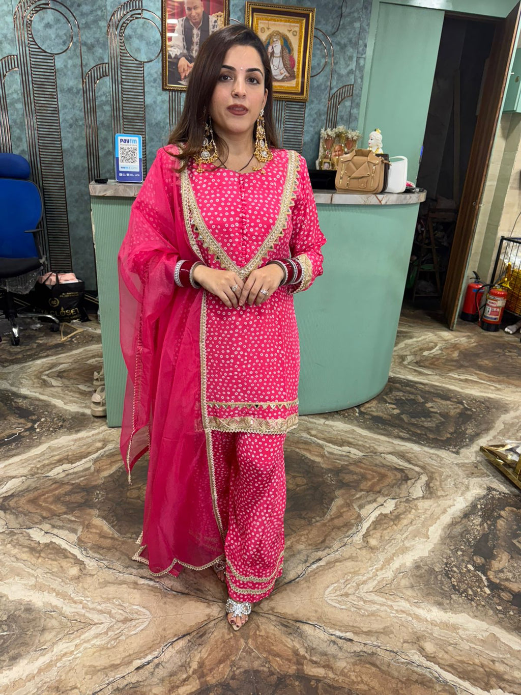 Mehendi Charm Patiala Suit