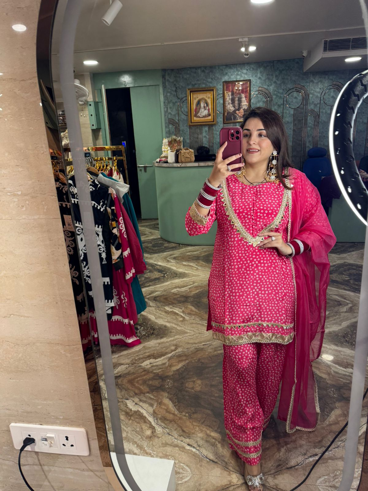 Mehendi Charm Patiala Suit