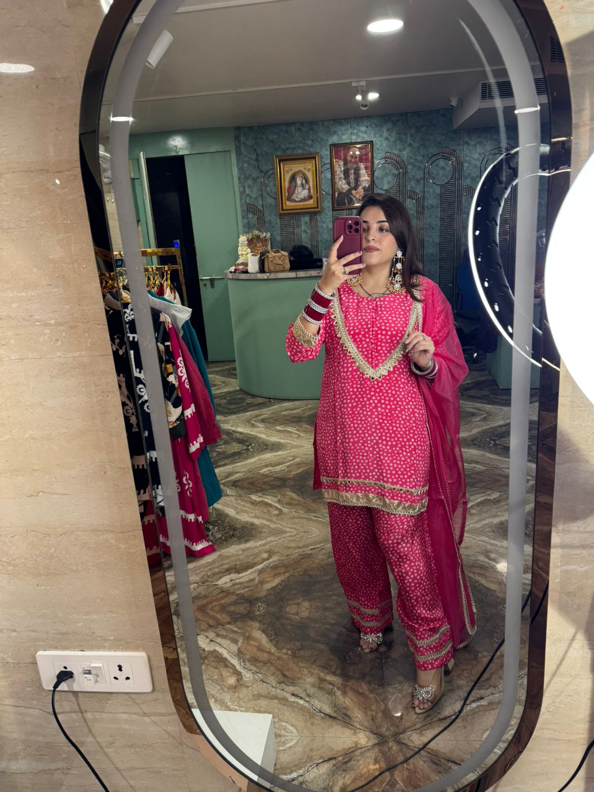 Mehendi Charm Patiala Suit