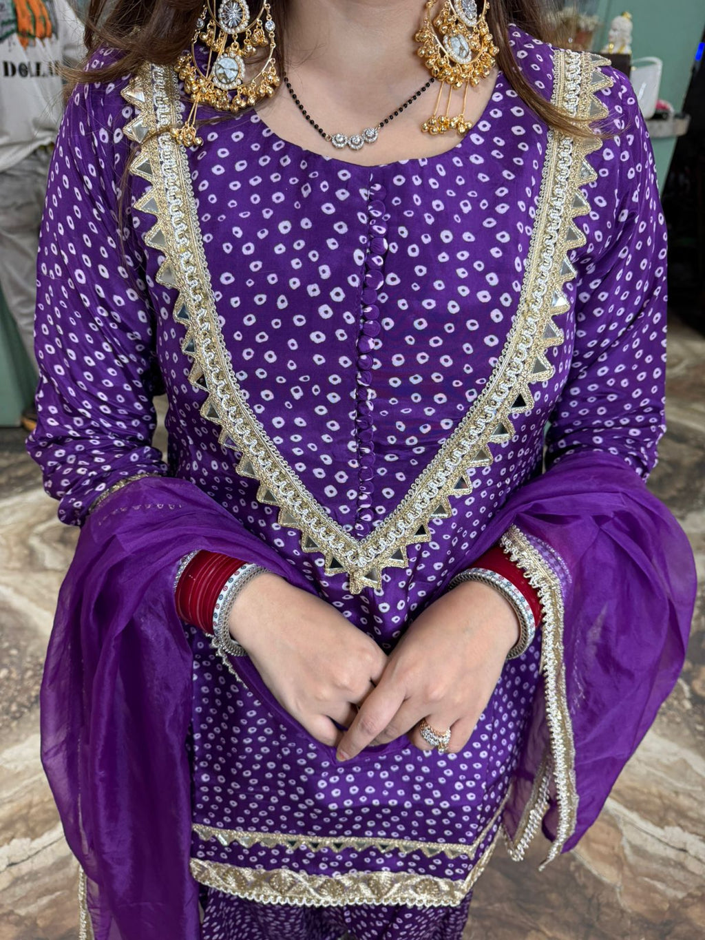 Mehendi Charm Patiala Suit