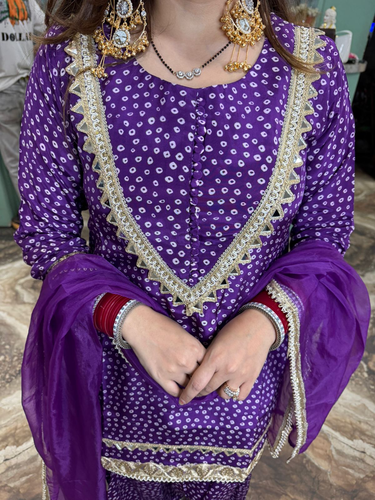 Mehendi Charm Patiala Suit