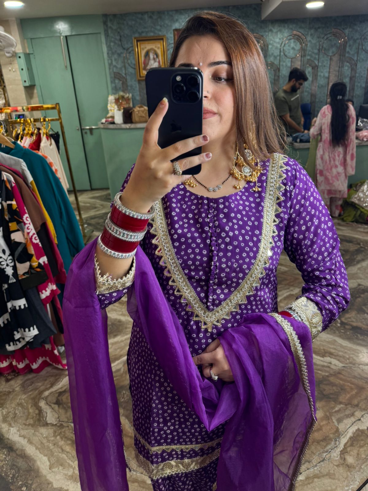 Mehendi Charm Patiala Suit