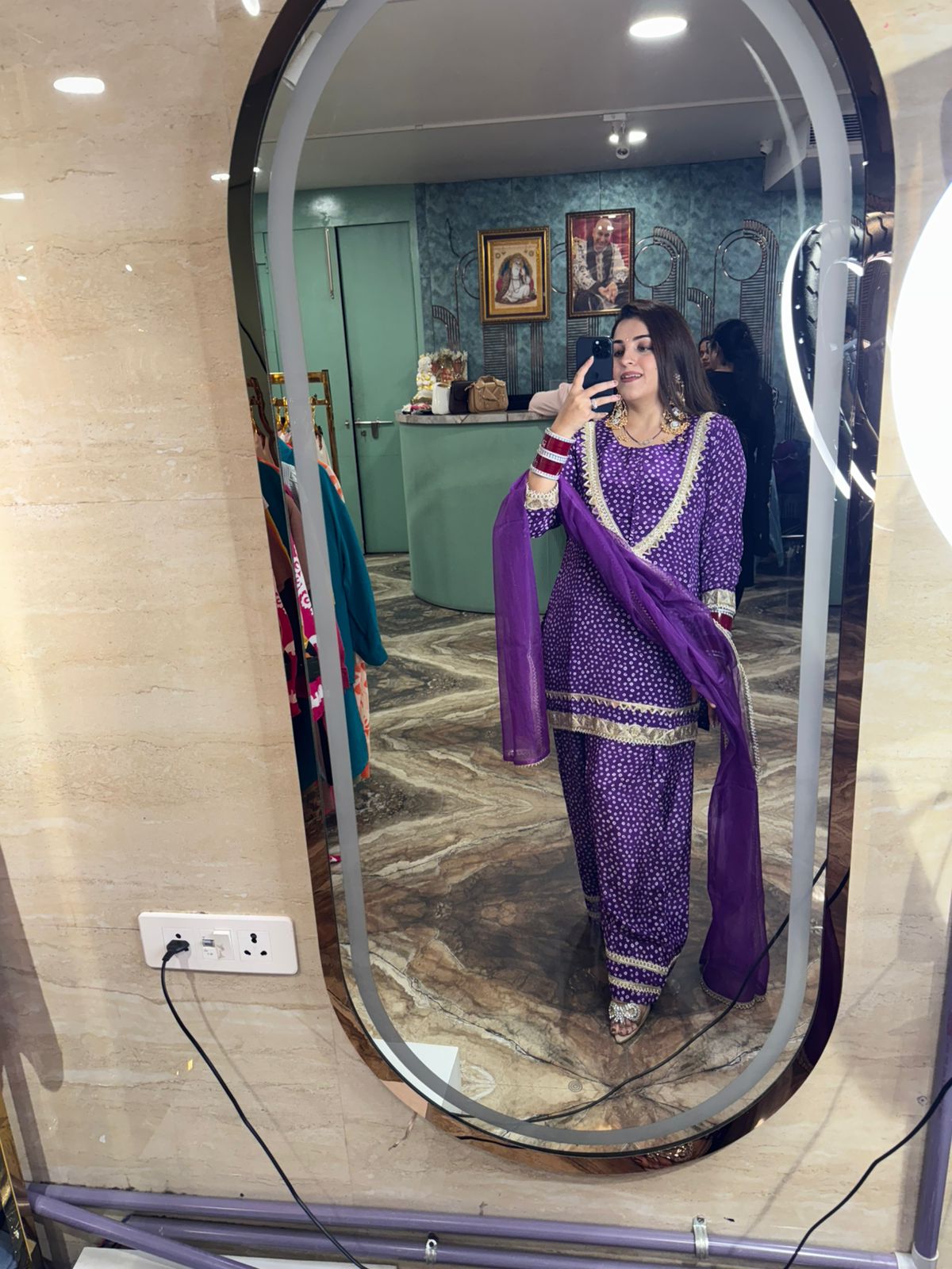 Mehendi Charm Patiala Suit