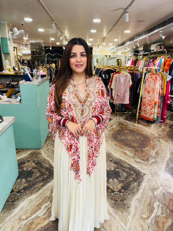 Noor-e-Bloom Ivory Dress