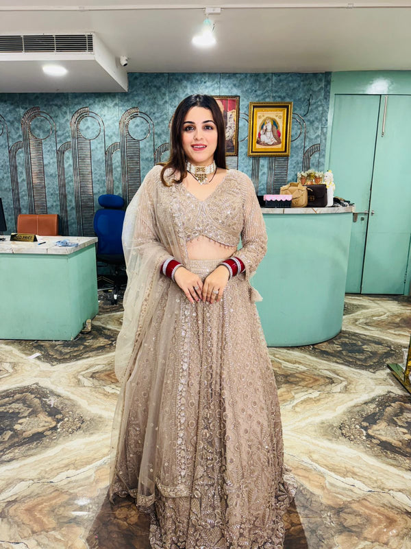 Sequined Bridal Lehenga Set