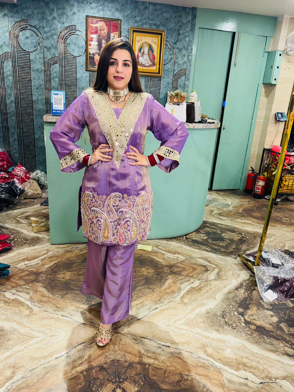 Noor-e-Banarasi Lilac Suit