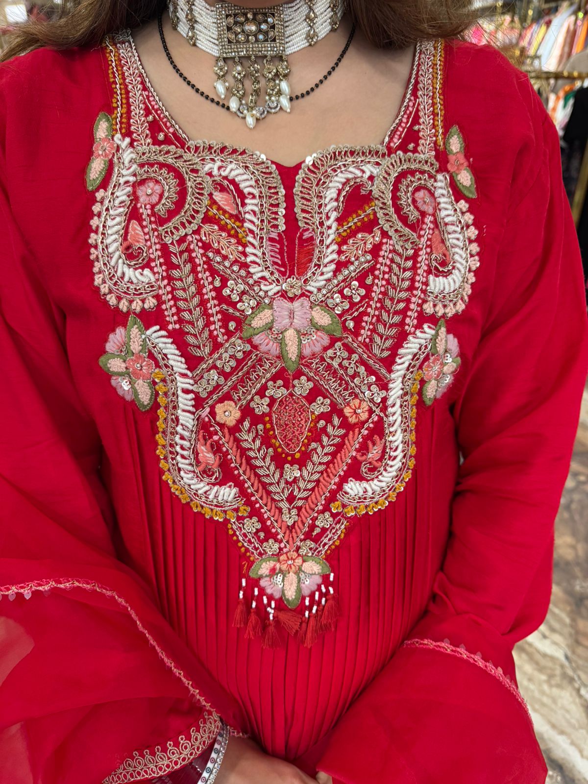 Handcrafted Anarkali Set