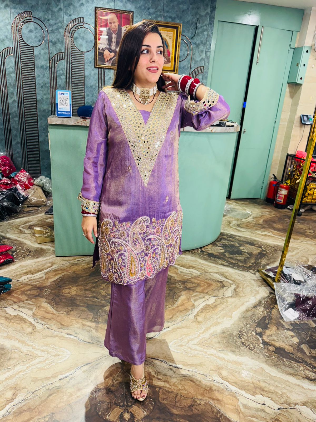 Noor-e-Banarasi Lilac Suit