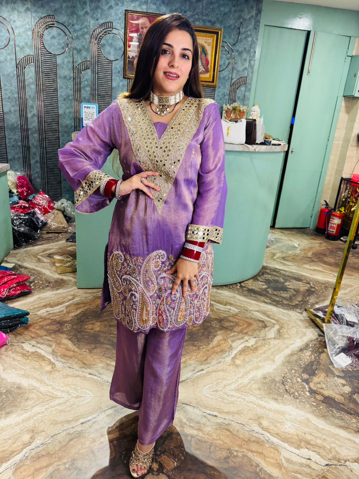 Noor-e-Banarasi Lilac Suit