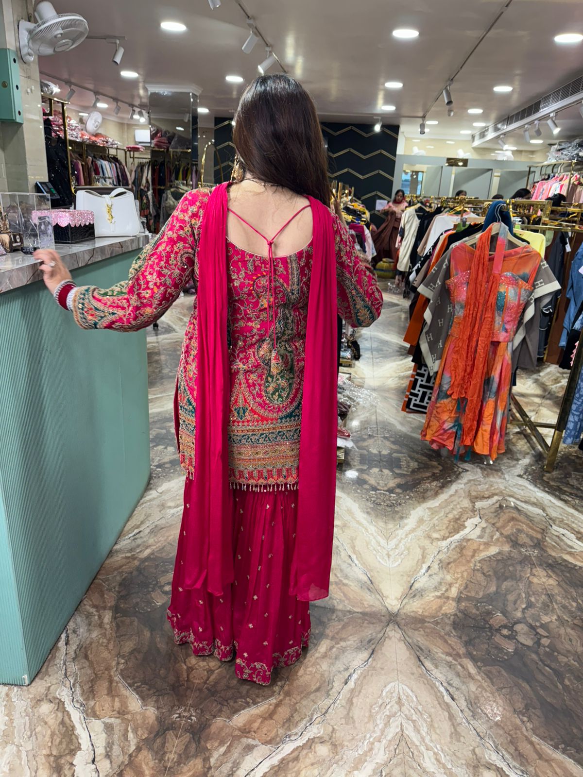 Royal Kashmiri Zari Sharara Set