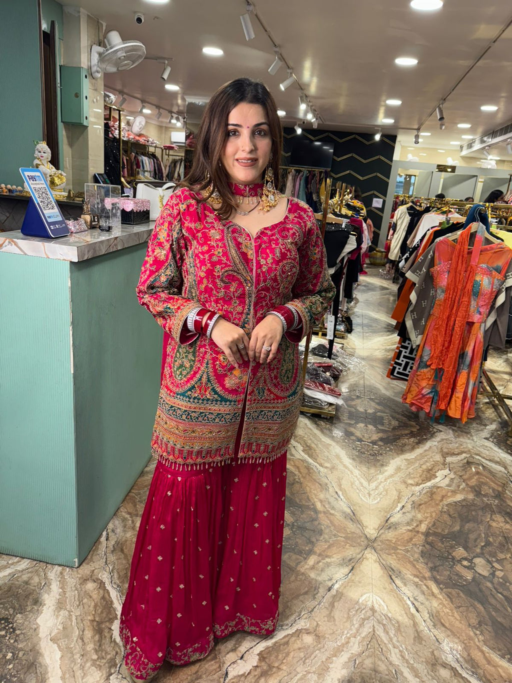 Royal Kashmiri Zari Sharara Set