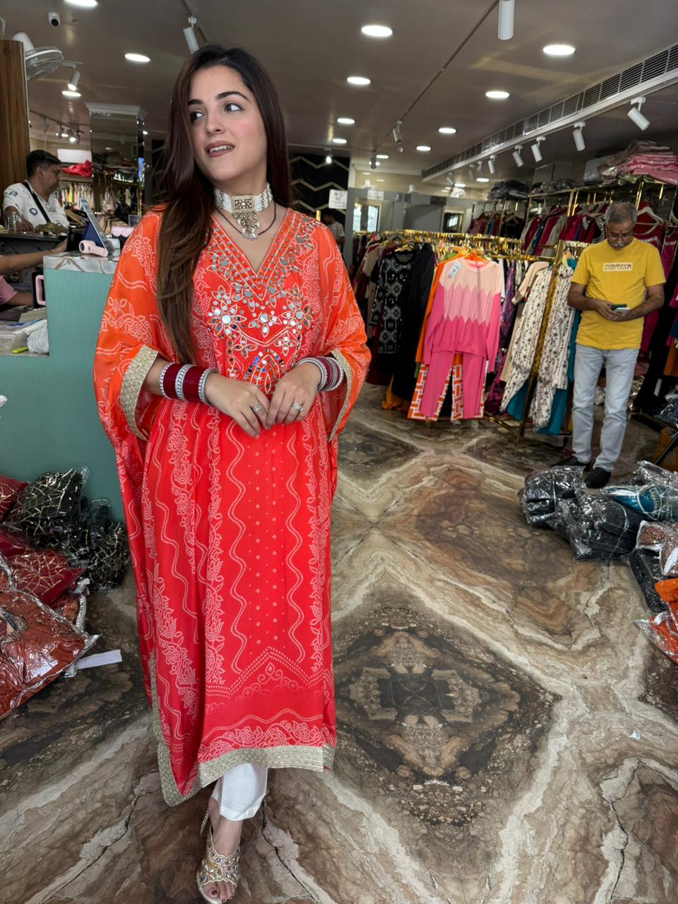 Sunset Kaftan Kurta Set