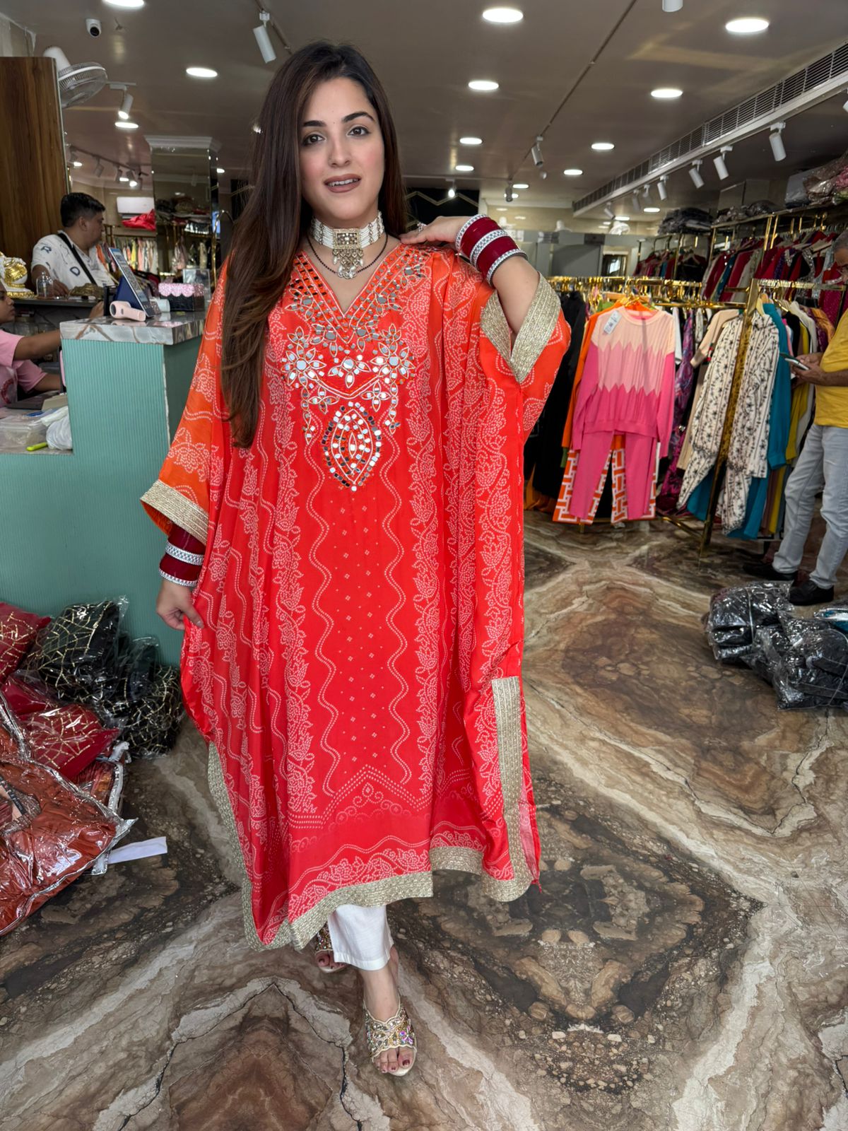 Sunset Kaftan Kurta Set