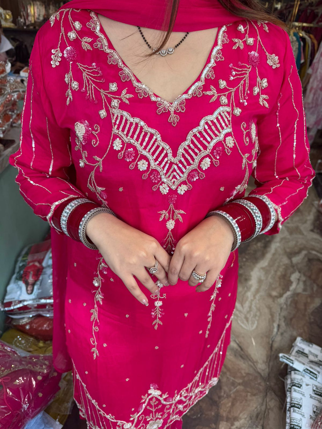 Bloom Embroidered Suit Set