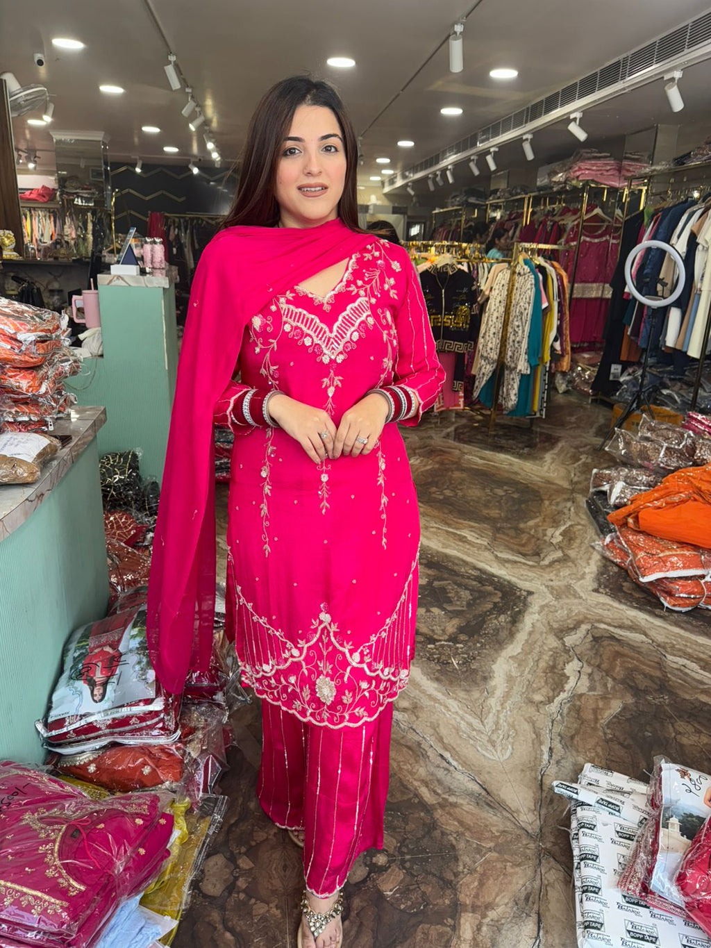 Bloom Embroidered Suit Set